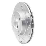 R1 Concepts 1992-2000 Dodge Colt Front Right Drilled & Slotted Silver Brake Rotor by R1 Concepts 631-72024R