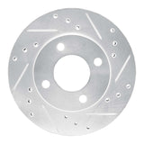 R1 Concepts 1992-2000 Dodge Colt Front Right Drilled & Slotted Silver Brake Rotor by R1 Concepts 631-72024R