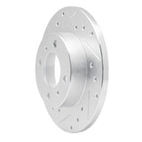 R1 Concepts 1992-1996 Dodge Colt Front Left Drilled & Slotted Silver Brake Rotor by R1 Concepts 631-72025L