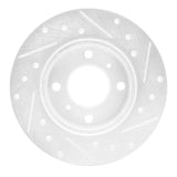 R1 Concepts 1992-1996 Dodge Colt Front Left Drilled & Slotted Silver Brake Rotor by R1 Concepts 631-72025L