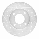 R1 Concepts 1992-1996 Dodge Colt Front Left Drilled & Slotted Silver Brake Rotor by R1 Concepts 631-72025L