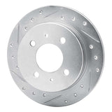 R1 Concepts 1992-1996 Dodge Colt Rear Left Drilled & Slotted Silver Brake Rotor by R1 Concepts 631-72026L