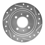 R1 Concepts 1992-1996 Dodge Colt Rear Left Drilled & Slotted Silver Brake Rotor by R1 Concepts 631-72026L