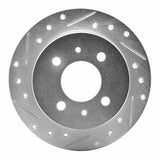 R1 Concepts 1992-1996 Dodge Colt Rear Left Drilled & Slotted Silver Brake Rotor by R1 Concepts 631-72026L