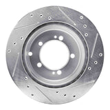 R1 Concepts 1992-1996 Mitsubishi Diamante Rear Left Drilled & Slotted Silver Brake Rotor by R1 Concepts 631-72027L