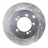 R1 Concepts 1992-1996 Mitsubishi Diamante Rear Left Drilled & Slotted Silver Brake Rotor by R1 Concepts 631-72027L