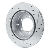 R1 Concepts 1992-1996 Mitsubishi Diamante Rear Left Drilled & Slotted Silver Brake Rotor by R1 Concepts 631-72027L