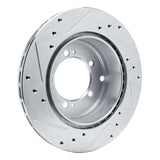 R1 Concepts 1992-1996 Mitsubishi Diamante Rear Right Drilled & Slotted Silver Brake Rotor by R1 Concepts 631-72027R