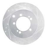 R1 Concepts 1992-1996 Mitsubishi Diamante Rear Right Drilled & Slotted Silver Brake Rotor by R1 Concepts 631-72027R