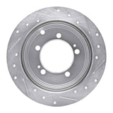 R1 Concepts 1994-2007 Chrysler Sebring Rear Left Drilled & Slotted Silver Brake Rotor by R1 Concepts 631-72028L