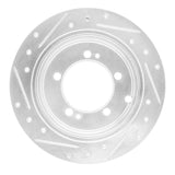 R1 Concepts 1994-2007 Chrysler Sebring Rear Right Drilled & Slotted Silver Brake Rotor by R1 Concepts 631-72028R
