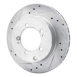 R1 Concepts 1994-1995 Eagle Talon Rear Left Drilled & Slotted Silver Brake Rotor by R1 Concepts 631-72029L