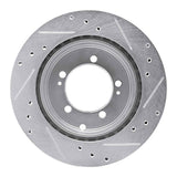 R1 Concepts 1994-1995 Eagle Talon Rear Left Drilled & Slotted Silver Brake Rotor by R1 Concepts 631-72029L