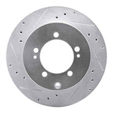 R1 Concepts 1994-1995 Eagle Talon Rear Left Drilled & Slotted Silver Brake Rotor by R1 Concepts 631-72029L