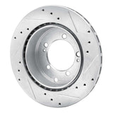 R1 Concepts 1994-1995 Eagle Talon Rear Left Drilled & Slotted Silver Brake Rotor by R1 Concepts 631-72029L