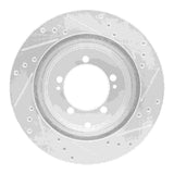 R1 Concepts 1993-1999 Dodge Stealth Rear Left Drilled & Slotted Silver Brake Rotor by R1 Concepts 631-72032L