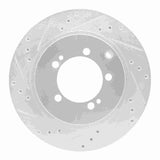 R1 Concepts 1993-1999 Dodge Stealth Rear Left Drilled & Slotted Silver Brake Rotor by R1 Concepts 631-72032L