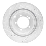 R1 Concepts 1993-1999 Dodge Stealth Rear Right Drilled & Slotted Silver Brake Rotor by R1 Concepts 631-72032R