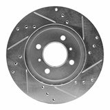 R1 Concepts 1998-2007 Mitsubishi Lancer Front Left Drilled & Slotted Silver Brake Rotor by R1 Concepts 631-72033L