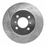 R1 Concepts 1998-2007 Mitsubishi Lancer Front Left Drilled & Slotted Silver Brake Rotor by R1 Concepts 631-72033L