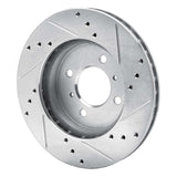 R1 Concepts 1998-2007 Mitsubishi Lancer Front Left Drilled & Slotted Silver Brake Rotor by R1 Concepts 631-72033L