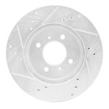 R1 Concepts 1998-2007 Mitsubishi Mirage Front Right Drilled & Slotted Silver Brake Rotor by R1 Concepts 631-72033R