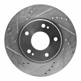 R1 Concepts 2000-2024 Chrysler Sebring Front Left Drilled & Slotted Silver Brake Rotor by R1 Concepts 631-72034L