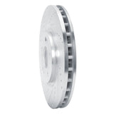 Dynamic Friction 2003-2006 Mitsubishi Lancer Front Left Drilled & Slotted Silver Brake Rotor by Dynamic Friction Company 631-72035L