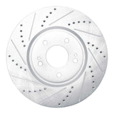 Dynamic Friction 2003-2006 Mitsubishi Lancer Front Left Drilled & Slotted Silver Brake Rotor by Dynamic Friction Company 631-72035L