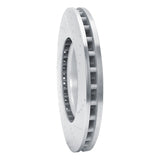 Dynamic Friction 2003-2006 Mitsubishi Lancer Front Left Drilled & Slotted Silver Brake Rotor by Dynamic Friction Company 631-72035L