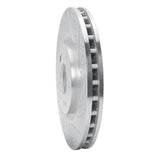 Dynamic Friction 2003-2006 Mitsubishi Lancer Front Right Drilled & Slotted Silver Brake Rotor by Dynamic Friction Company 631-72035R