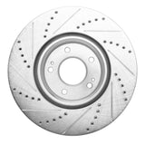 Dynamic Friction 2003-2006 Mitsubishi Lancer Front Right Drilled & Slotted Silver Brake Rotor by Dynamic Friction Company 631-72035R