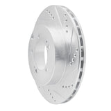 Dynamic Friction 2003-2006 Mitsubishi Lancer Rear Right Drilled & Slotted Silver Brake Rotor by Dynamic Friction Company 631-72036R