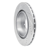 Dynamic Friction 2003-2006 Mitsubishi Lancer Rear Right Drilled & Slotted Silver Brake Rotor by Dynamic Friction Company 631-72036R