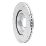 Dynamic Friction 2004-2012 Mitsubishi Eclipse Front Right Drilled & Slotted Silver Brake Rotor by Dynamic Friction Company 631-72037R