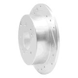 Dynamic Friction 2004-2012 Mitsubishi Eclipse Rear Left Drilled & Slotted Silver Brake Rotor by Dynamic Friction Company 631-72038L