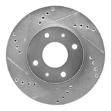Dynamic Friction 2004-2004 Mitsubishi Lancer Front Left Drilled & Slotted Silver Brake Rotor by Dynamic Friction Company 631-72039L
