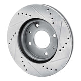 Dynamic Friction 2004-2004 Mitsubishi Lancer Front Left Drilled & Slotted Silver Brake Rotor by Dynamic Friction Company 631-72039L