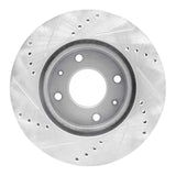 Dynamic Friction 2004-2004 Mitsubishi Lancer Front Right Drilled & Slotted Silver Brake Rotor by Dynamic Friction Company 631-72039R