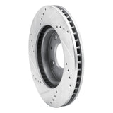 Dynamic Friction 2004-2004 Mitsubishi Lancer Front Right Drilled & Slotted Silver Brake Rotor by Dynamic Friction Company 631-72039R