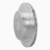 Dynamic Friction 2006-2012 Mitsubishi Eclipse Rear Right Drilled & Slotted Silver Brake Rotor by Dynamic Friction Company 631-72040R
