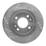 Dynamic Friction 2012-2017 Mitsubishi i-MiEV Front Left Drilled & Slotted Silver Brake Rotor by Dynamic Friction Company 631-72046L