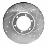 R1 Concepts 1979-1986 Dodge D50 Front Right Drilled & Slotted Silver Brake Rotor by R1 Concepts 631-72047R