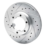 R1 Concepts 1981-1987 Mitsubishi Raider Front Left Drilled & Slotted Silver Brake Rotor by R1 Concepts 631-72048L