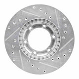 R1 Concepts 1981-1987 Mitsubishi Raider Front Left Drilled & Slotted Silver Brake Rotor by R1 Concepts 631-72048L