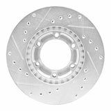R1 Concepts 1981-1987 Mitsubishi Raider Front Right Drilled & Slotted Silver Brake Rotor by R1 Concepts 631-72048R