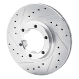 R1 Concepts 1987-1989 Mitsubishi Raider Front Left Drilled & Slotted Silver Brake Rotor by R1 Concepts 631-72051L