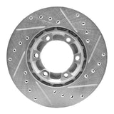 R1 Concepts 1987-1989 Mitsubishi Raider Front Left Drilled & Slotted Silver Brake Rotor by R1 Concepts 631-72051L