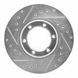 R1 Concepts 1987-1989 Mitsubishi Raider Front Left Drilled & Slotted Silver Brake Rotor by R1 Concepts 631-72051L