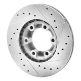 R1 Concepts 1987-1989 Mitsubishi Raider Front Left Drilled & Slotted Silver Brake Rotor by R1 Concepts 631-72051L